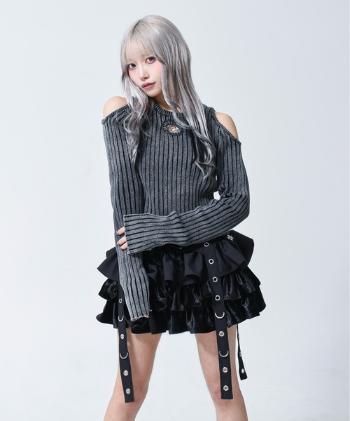 REFLEM（レフレム） スカート 「REFLEM/レフレム」ベロアフリル