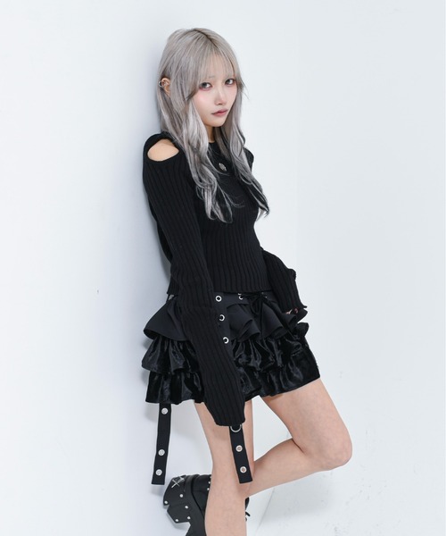 REFLEM（レフレム） スカート 「REFLEM/レフレム」ベロアフリル