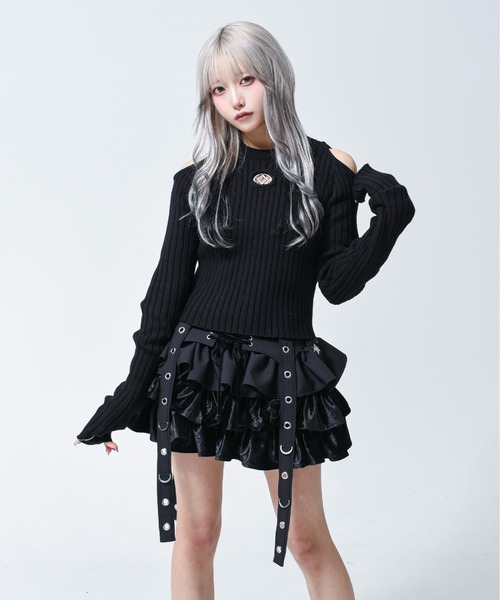 REFLEM（レフレム） スカート 「REFLEM/レフレム」ベロアフリル