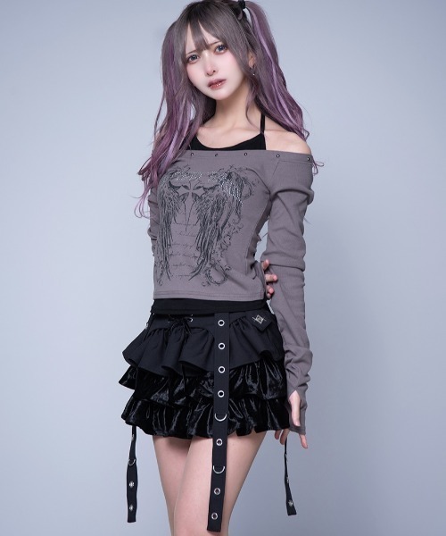REFLEM（レフレム） スカート 「REFLEM/レフレム」ベロアフリル