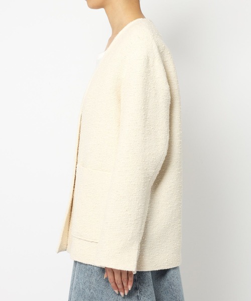 BABYLONE（バビロン） ノーカラージャケット フリー キャメル