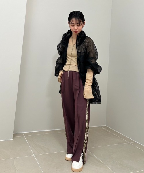 「emmi」 ジャージパンツ 1 ライトブルー レディース_画像3