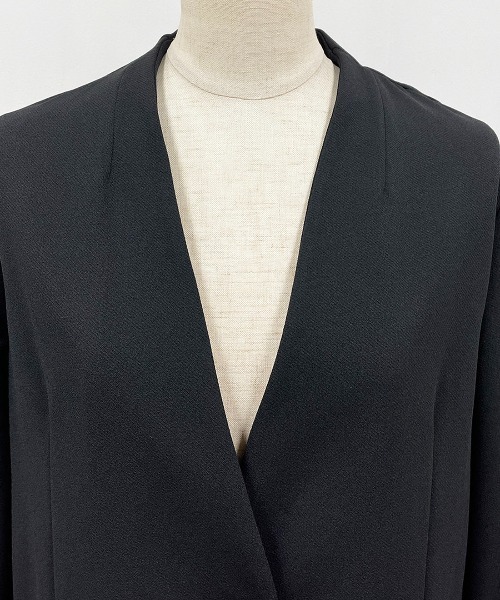 「PICCIN」 ノーカラージャケット M ブラック レディース_画像3