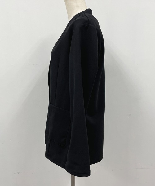 「PICCIN」 ノーカラージャケット M ブラック レディース_画像5