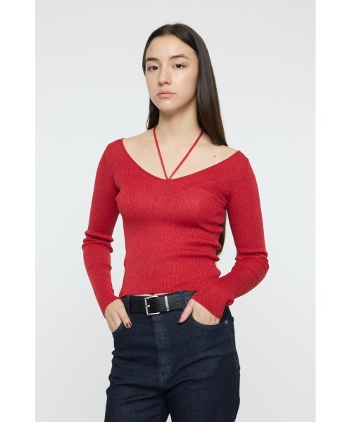 トップス c... GYDA（ジェイダ） tシャツ フロントZIPクロスチョーカーショート