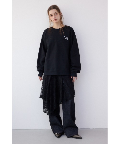 「SLY」 スウェットカットソー FREE ライトブルー レディース_画像9