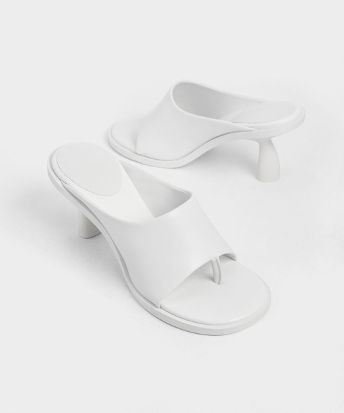 「CHARLES & KEITH」 ミュール 23.5cm ブラック レディース_画像5