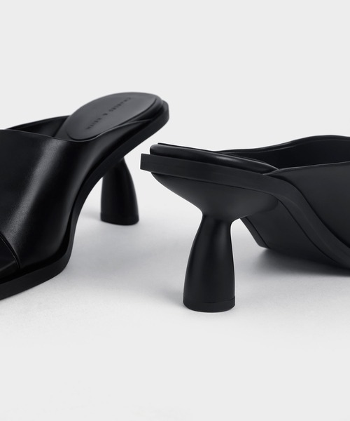 「CHARLES & KEITH」 ミュール 23.5cm ブラック レディース_画像8