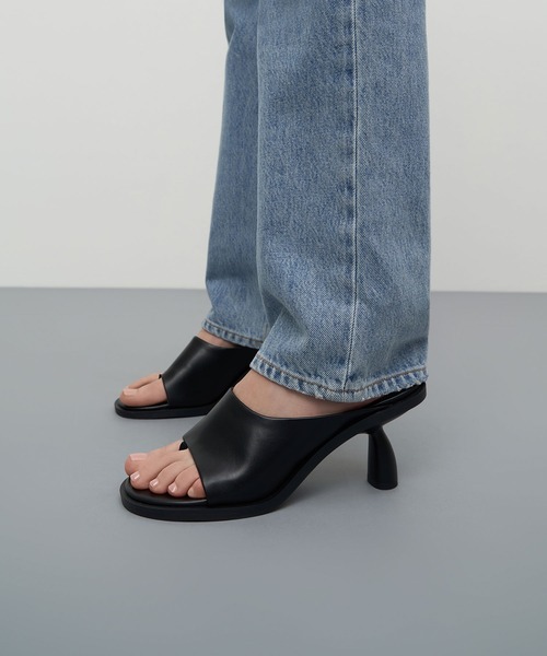 「CHARLES & KEITH」 ミュール 23.5cm ブラック レディース_画像9