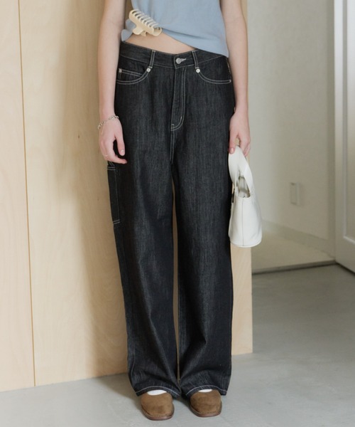 GIUNON ワイドパンツ ジーンズ デニム デニムパンツ wide stitch 