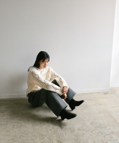 「select MOCA」 ショートブーツ LARGE ブラック レディース_画像6