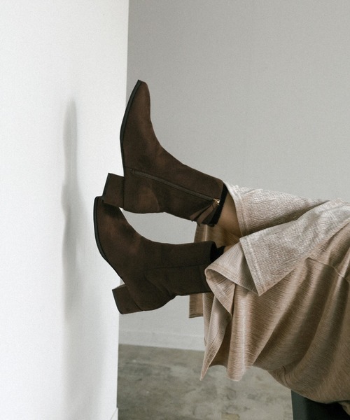 「select MOCA」 ショートブーツ LARGE ブラック レディース_画像8