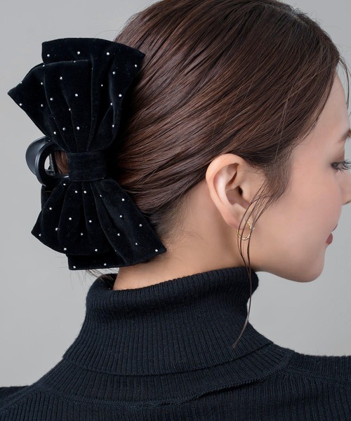 Cream dot.（クリームドット） ヘアクリップ ドットビジュー煌めく