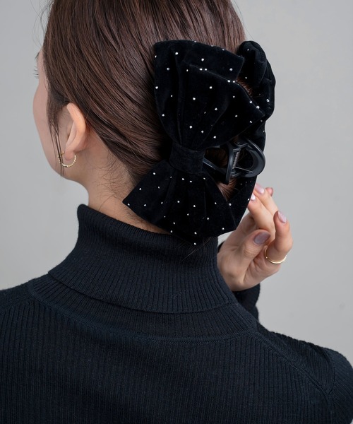 Cream dot.（クリームドット） ヘアクリップ ドットビジュー煌めく