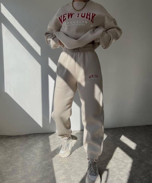 「NEW GENTLEMAN」 セットアップジャージ M グレー レディース_画像4