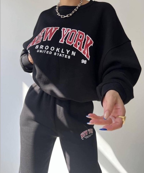 「NEW GENTLEMAN」 セットアップジャージ M グレー レディース_画像5