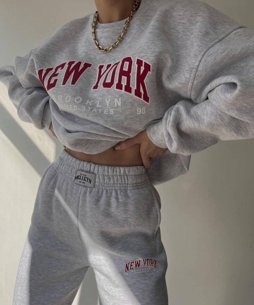 「NEW GENTLEMAN」 セットアップジャージ M グレー レディース_画像7