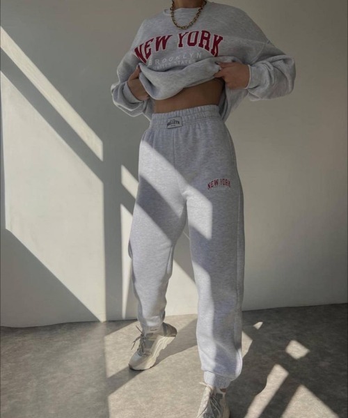 「NEW GENTLEMAN」 セットアップジャージ M グレー レディース_画像8