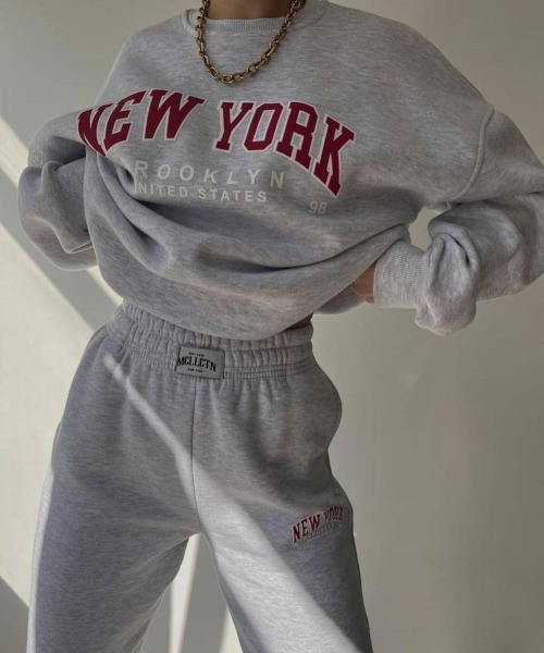 「NEW GENTLEMAN」 セットアップジャージ M グレー レディース_画像9