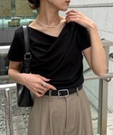tシャツ 半袖 「NOGLE/ノグル」ドレープ...の詳細画像3