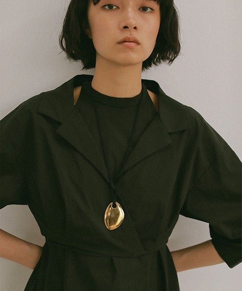 「ETRE TOKYO」 コンビワンピース FREE ブラック レディース_画像7