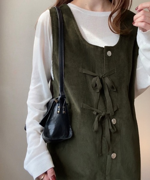 「LAUIR」 オーバーオール MEDIUM ブラック レディース_画像3