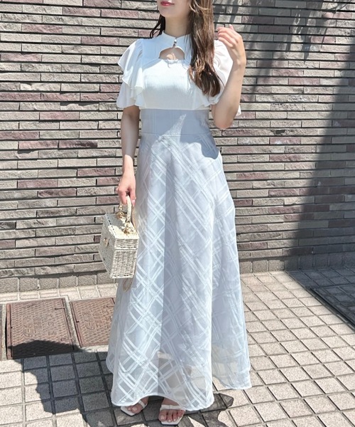 「NOMAE」 ドッキングワンピース FREE グレー レディース_画像4