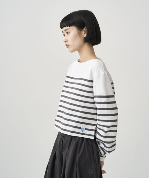 ORCIVAL | ラッセル ボートネッククロップドTシャツ ORCIVAL（オーシバル）の「ORCIVAL | ラッセル ボートネッククロップド