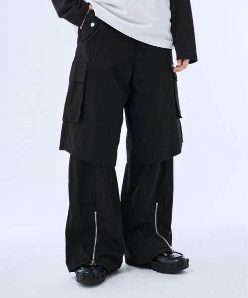 Nylon pants メンズナイロンパンツ リラックスフィット ナイロン