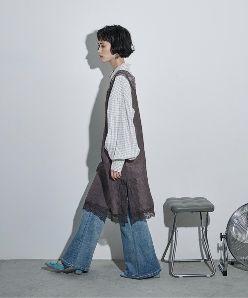 THE Yon ワンピース レース切替シアーキャミチュニック : ZOZOTOWN