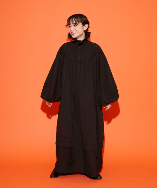 「CITYSHOP」 長袖ワンピース 36 ブラック レディースの画像