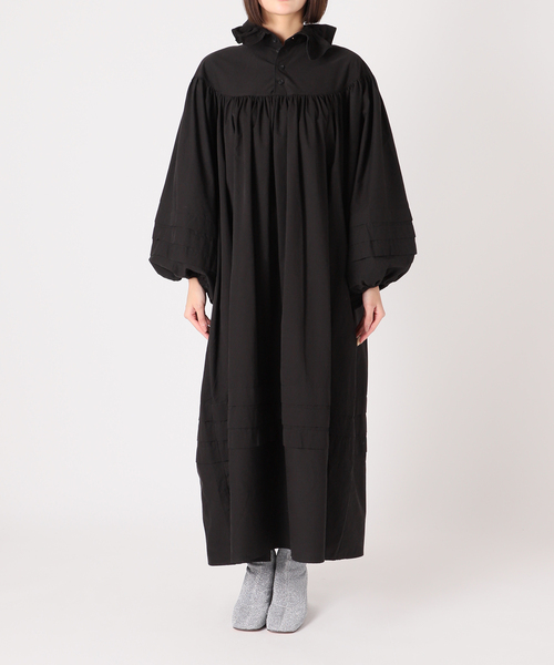 「CITYSHOP」 長袖ワンピース 36 ブラック レディースの画像