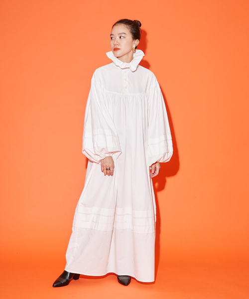 「CITYSHOP」 長袖ワンピース 36 ブラック レディースの画像