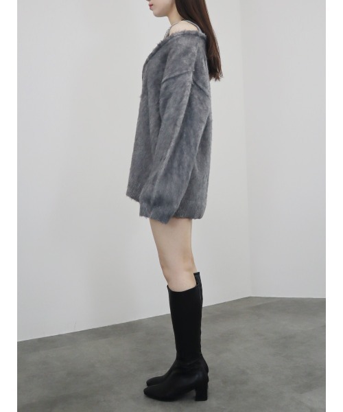 「Reurie'」 長袖ニット FREE グレー レディース_画像9