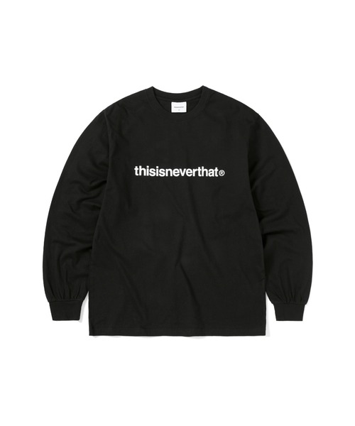 thisisneverthat ブラック ロング Tシャツ thisisneverthat（ディスイズネバーザット） tシャツ T-Logo L/S Tee