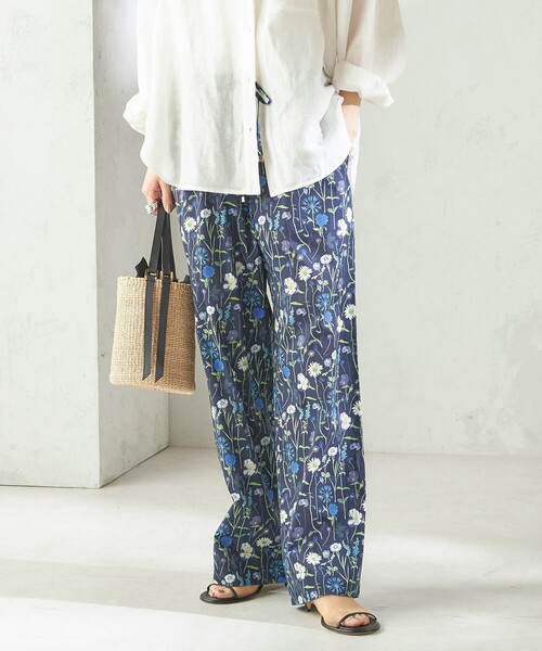 LIBERTY.（リバティ） パンツ 「手洗い可能」LIBERTY プリント パンツ