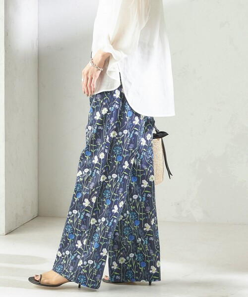 LIBERTY.（リバティ） パンツ 「手洗い可能」LIBERTY プリント パンツ