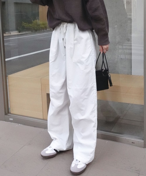 「CORNERS」 スラックス L チャコールグレー レディース_画像6