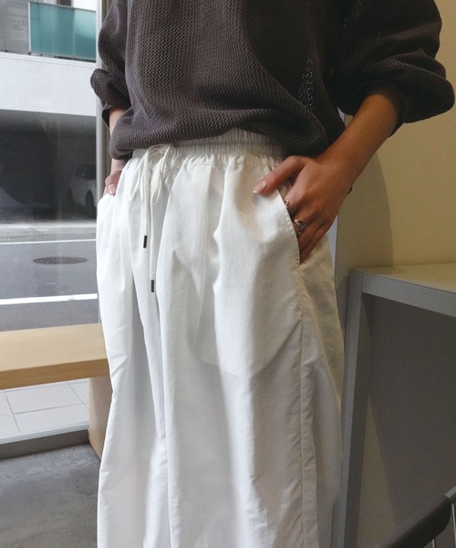 「CORNERS」 スラックス L チャコールグレー レディース_画像7