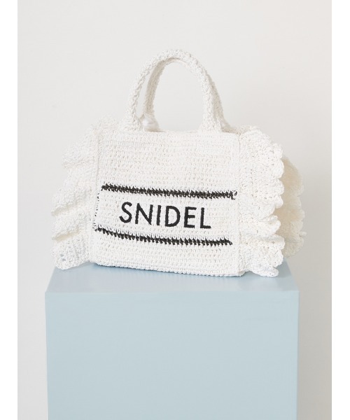 すごく可愛いロゴ入りショルダーバッグ❗ SNIDEL（スナイデル） ショルダーバッグ バッグ ブレーズフリルロゴ