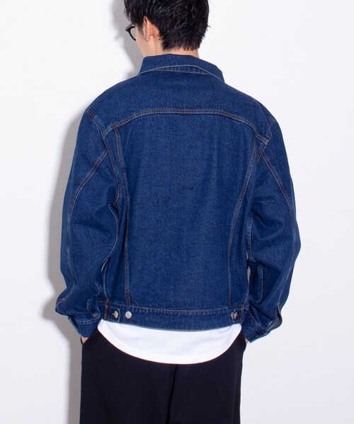 「GLOSTER」 デニムジャケット X-LARGE インディゴブルー メンズ_画像6