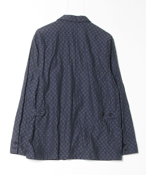 「Engineered Garments」 チェック柄テーラードジャケット M ブルー メンズの画像