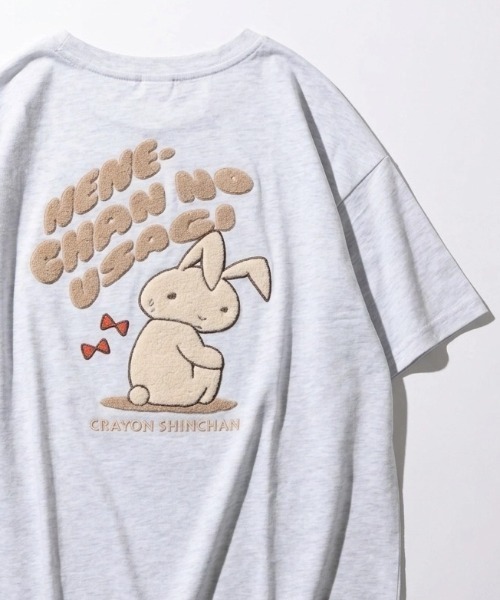 tシャツ 2026SS「クレヨンしんちゃん」オーバーサイズ シロ/殴られ