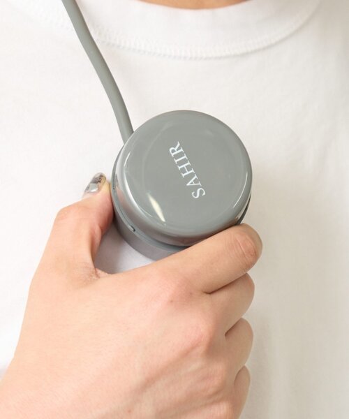【美品】バースデイバー SAHIR ネックファン 扇風機 冷却付　ネッククーラー SAHIR（サヒール） 「冷却プレート付き」「SAHIR サヒール」Kurukuru