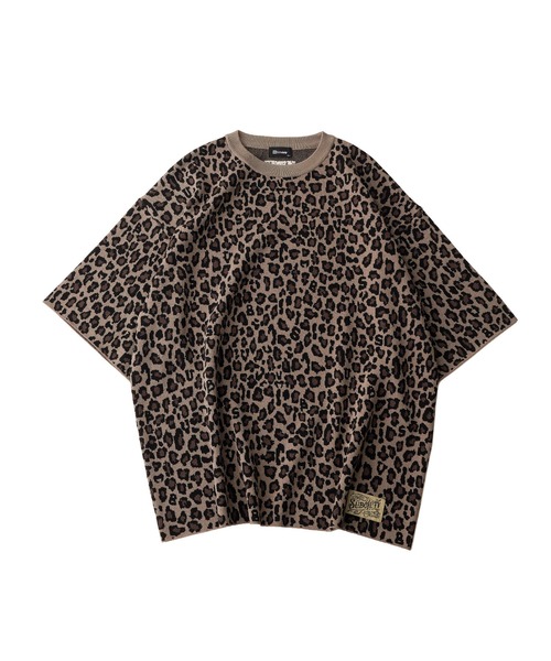 Subciety（サブサエティ） セーター ニット Patterned knit tee メンズ