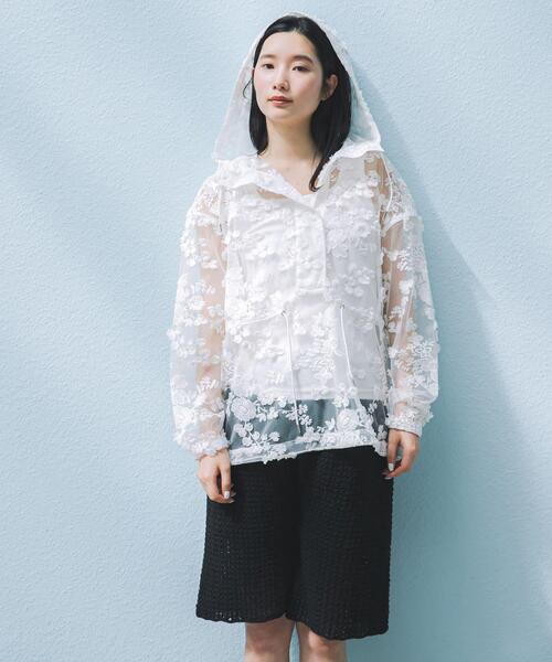 LAYAS パーカー 「別注」LAYAS×DOORS LACE JQD PARKA レディース