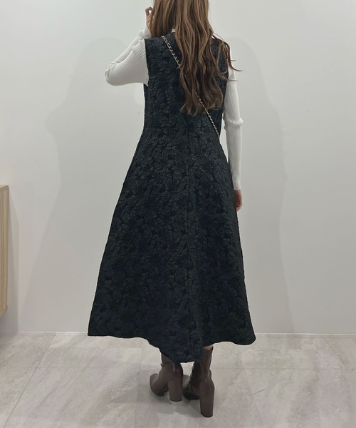 「Futier land」 ノースリーブワンピース MEDIUM グレー レディース_画像7