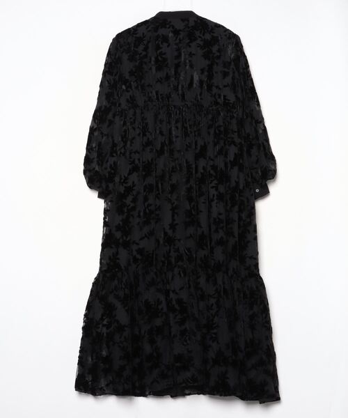 「CAROLINA GLASER」 長袖ワンピース ONE SIZE ブラック レディース_画像2