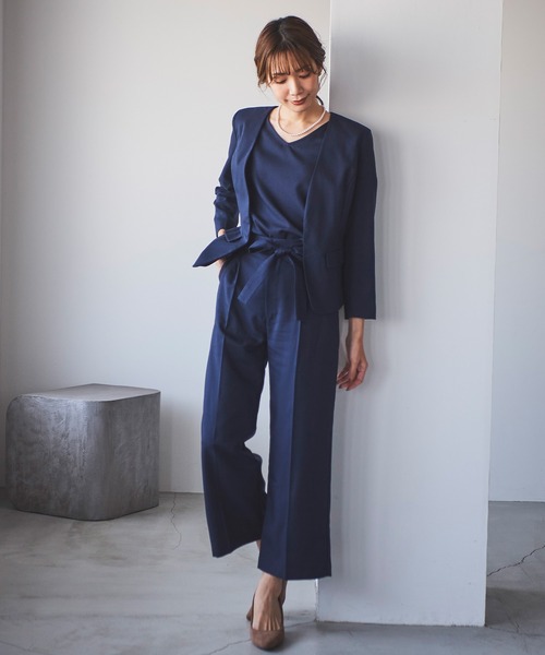 「DRESS LAB」 セットアップ M ネイビー レディース_画像8
