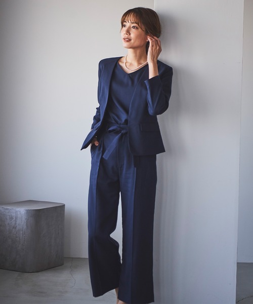 「DRESS LAB」 セットアップ M ネイビー レディース_画像9